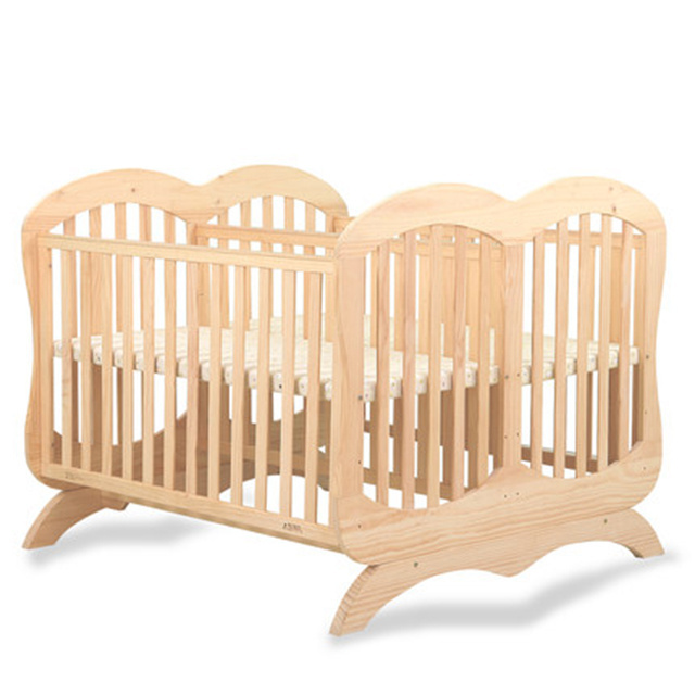 Manufacturer New Cribs For Twins Wood Beds/ Baby Swing Crib With Butterfly Animal Design