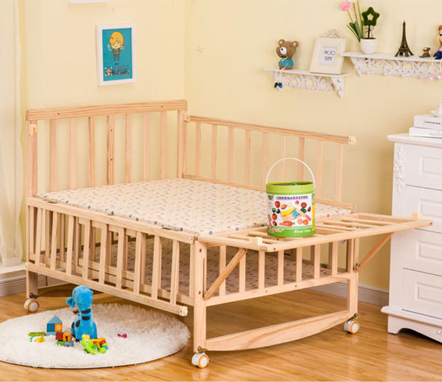 Best Selling Home Furniture Baby Product Wooden Double Baby Cot/Adult Size Crib/Baby Cribs For Twins