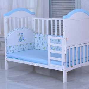 Solid wood multi-function large size game bed rocker pine paint cradle baby bed crib