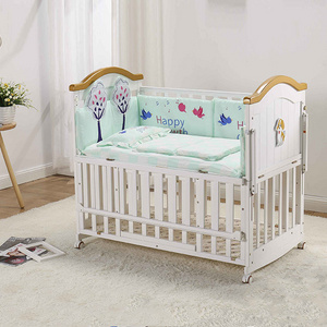 Hot Selling Classical Design Spring  Foldable Furniture Crib Baby Bed For Baby And Kids