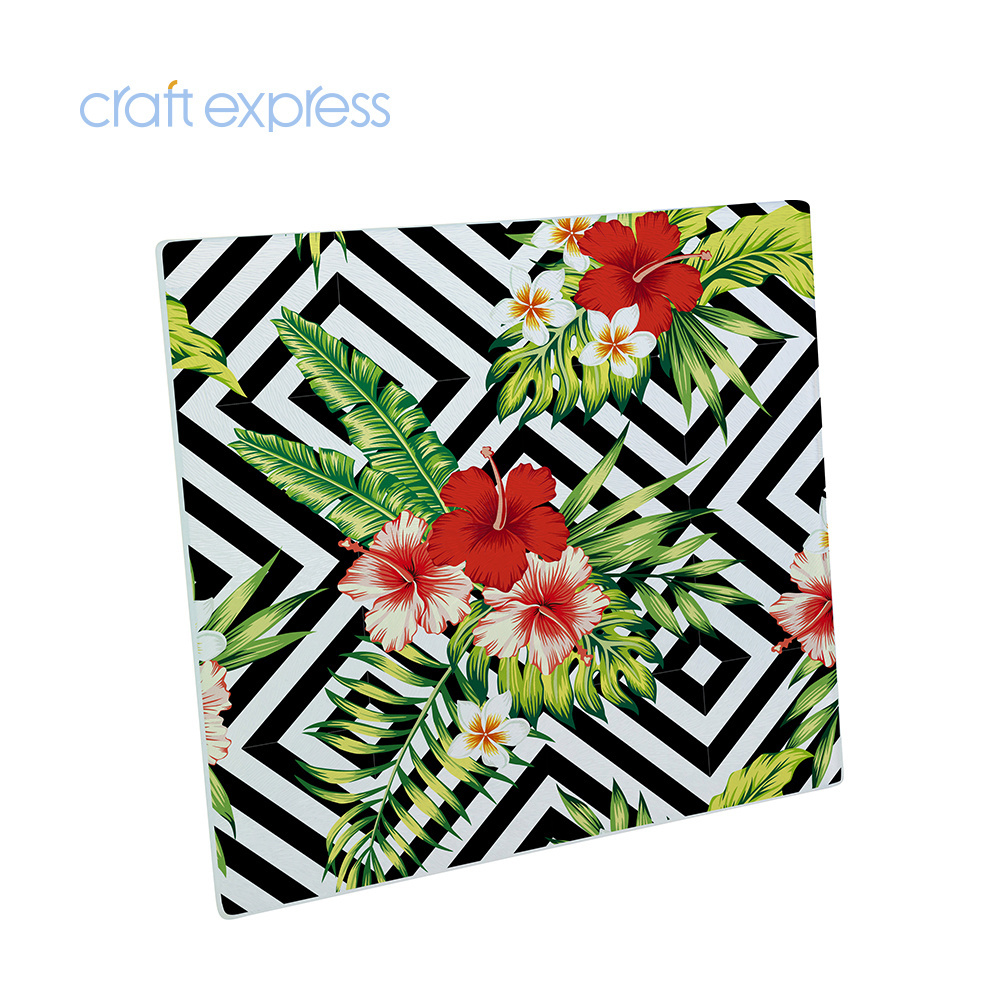 Craft Express Wholesale Custom Sublimation Blanks Table Mat 23*23cm Blank Frosted Shot Glass Cutting Boards For Sublimation