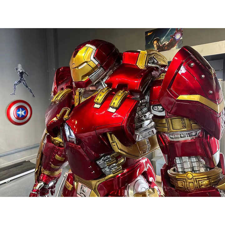 Custom Large Classic Anime Character Iron Man Life Size Ironman Statue Anti-hulk Armor Statue Mark 44 Statue