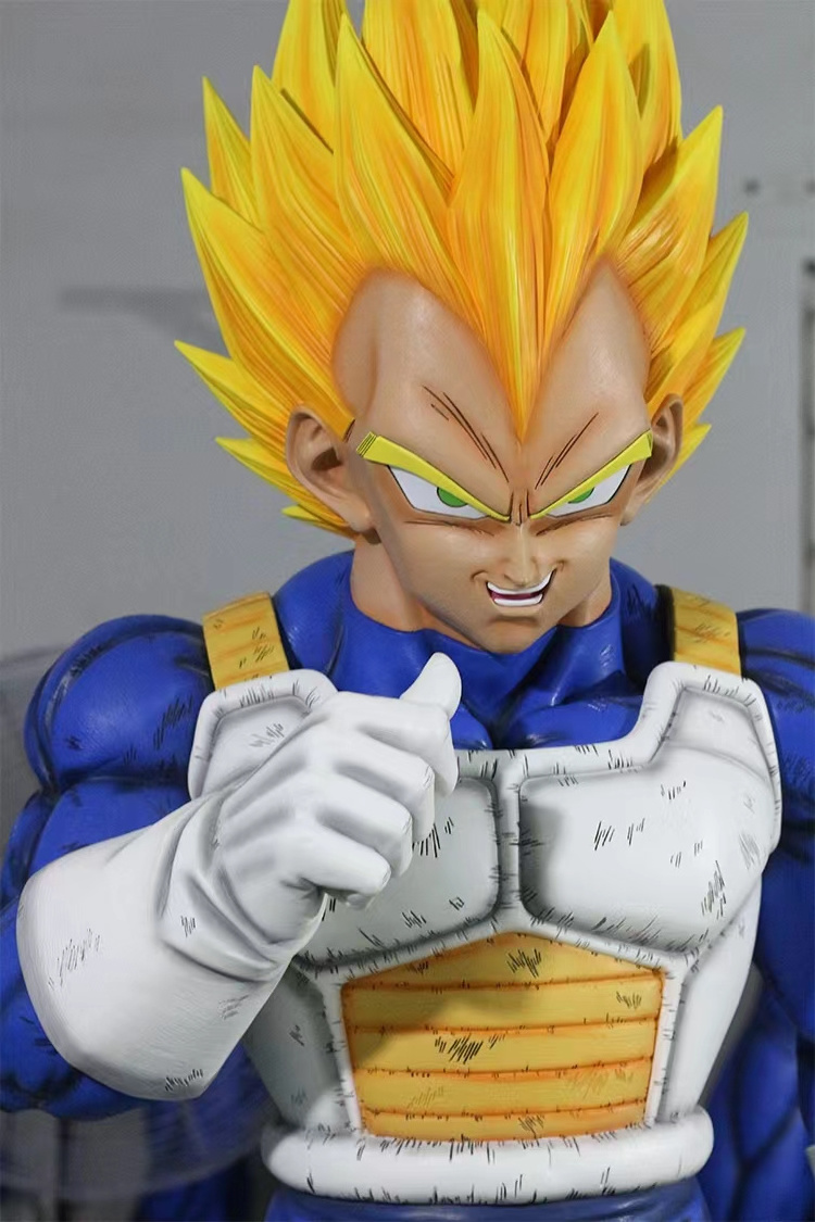 Custom Hand Crafted 1:1 Large Life Size Japan Anime Dragon Ball Character Vegeta Statue Goku Statue