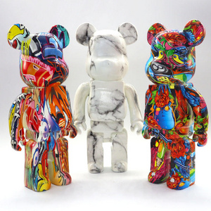 Custom High Quality Handmade Resin Crafts Violent Bear Sculpture Bearbrick 28CM 400% Statue