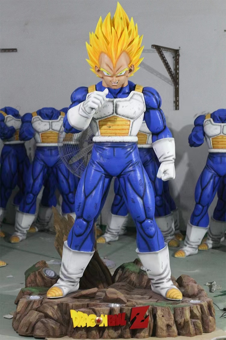 Custom Hand Crafted 1:1 Large Life Size Japan Anime Dragon Ball Character Vegeta Statue Goku Statue