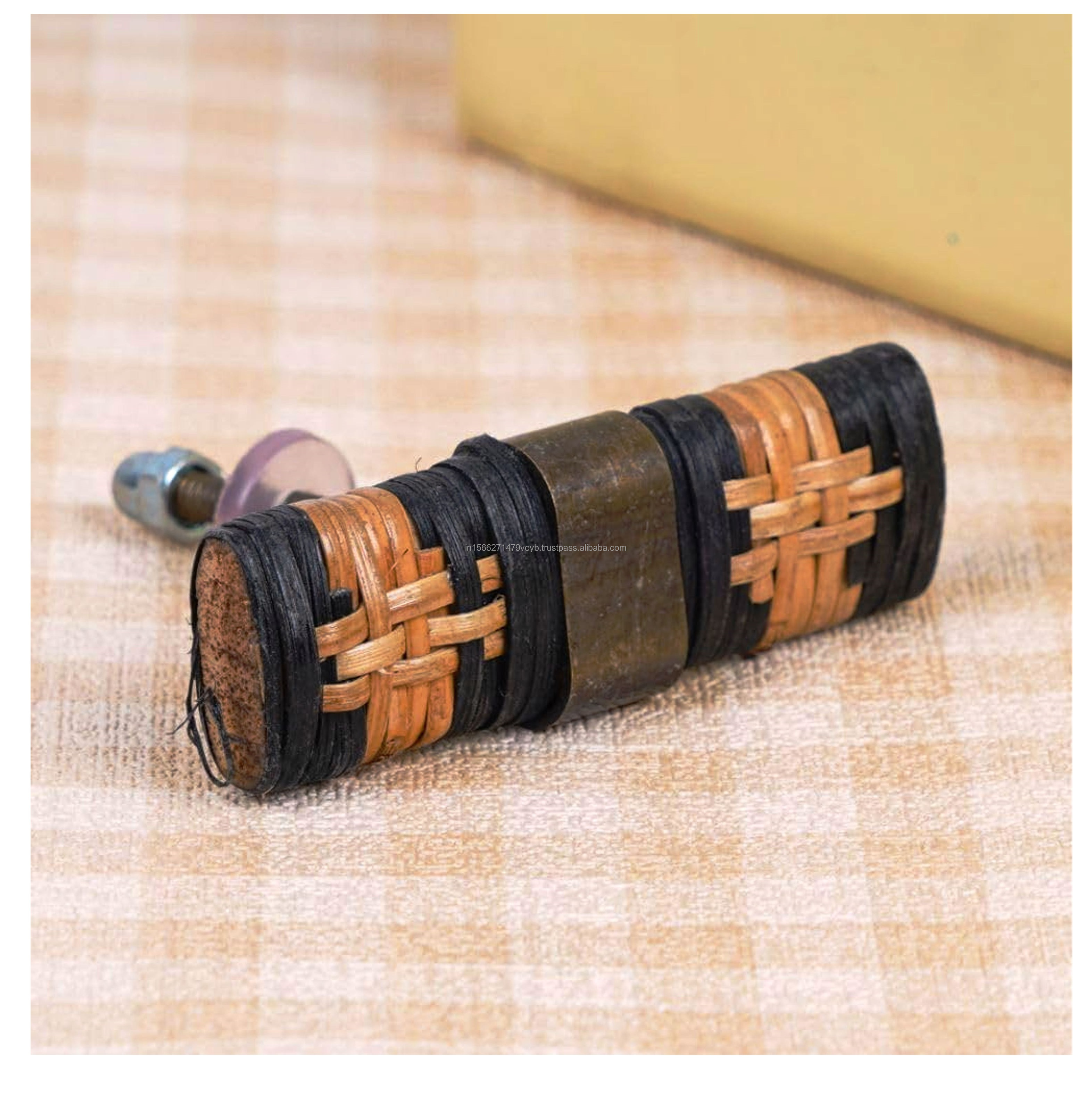 Indian Product Piece Vintage Cabinet Knobs Wooden Nursery Drawer Knobs Black and Brown Dresser Knobs for Kids Dresser Hardware