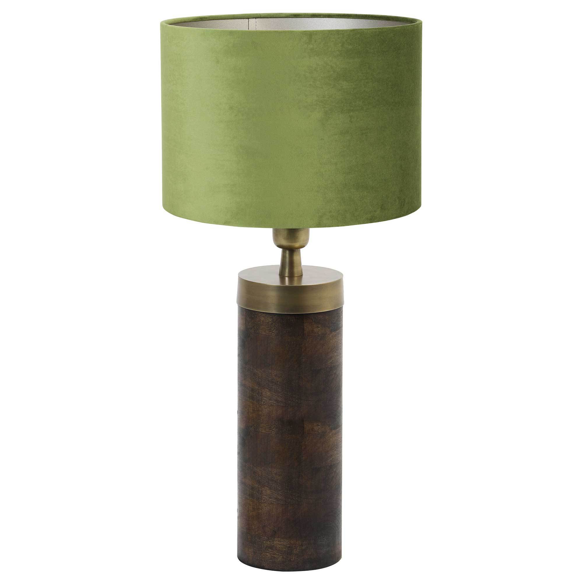 Dark Wood Table Lamp High Quality Handmade New Design Trendy Hot Selling Fancy Lighting Lamp