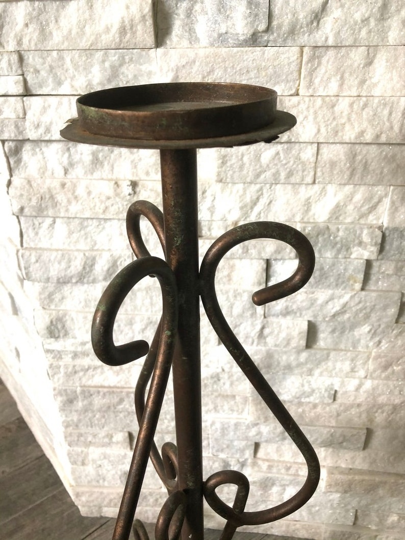 Vintage Wrought Iron Floor Candle Holder Best Seller Customized Packing Metal Candle Stand Home Decor Fancy Floor Candle Holder