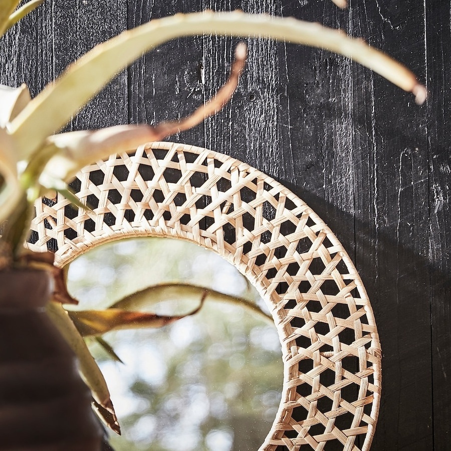 Rattan Border Mirror