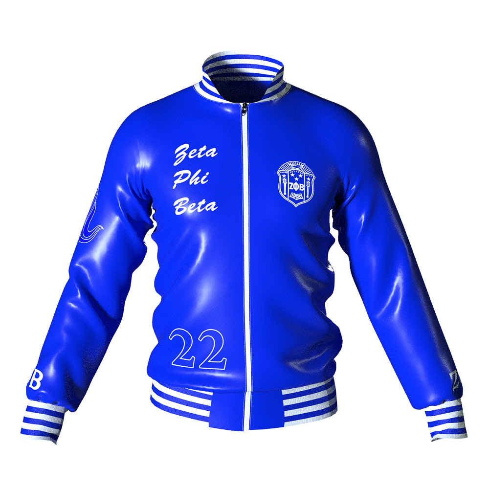 Zeta Phi Beta Varsity Leather Jacket