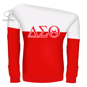 Delta Sigma Theta Off Shoulder Top