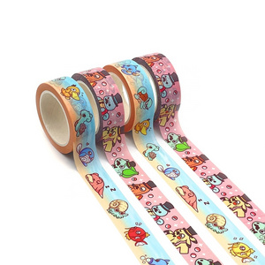 Washi Tape Set custom printed colored logo make  print washi tape manufactured Washi Tape Set