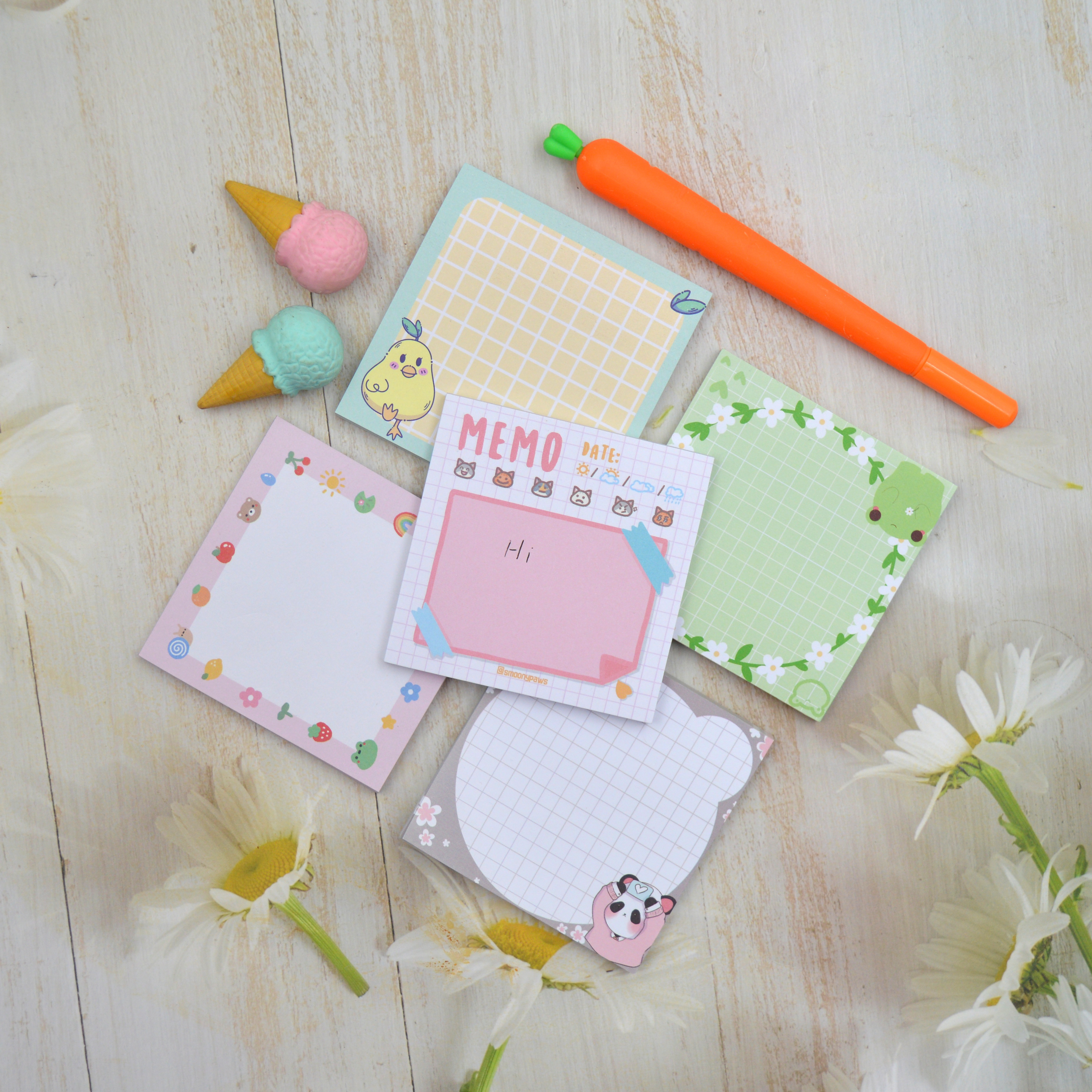 Manufacturer Customized Cute Cartoon Sticky Notes Post Note Memo Pad Sticky Notepad Memopad