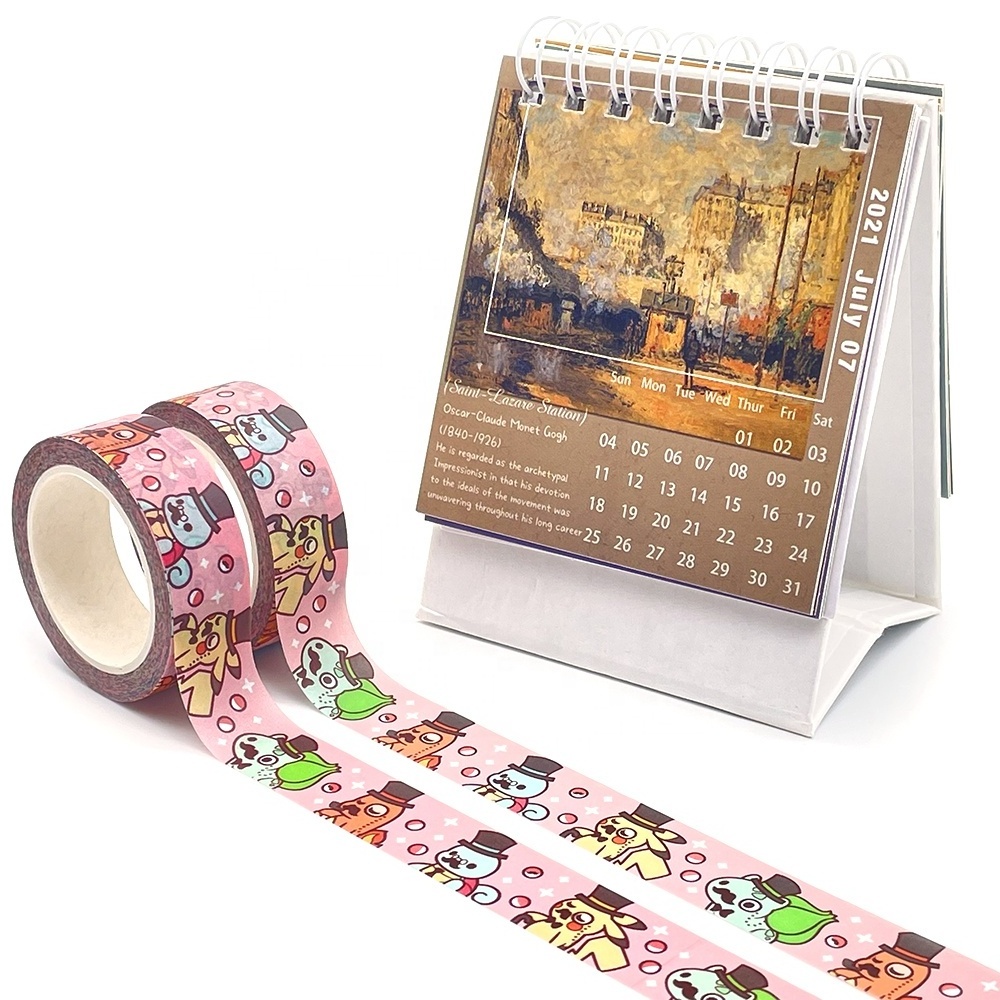 Washi Tape Set custom printed colored logo make  print washi tape manufactured Washi Tape Set