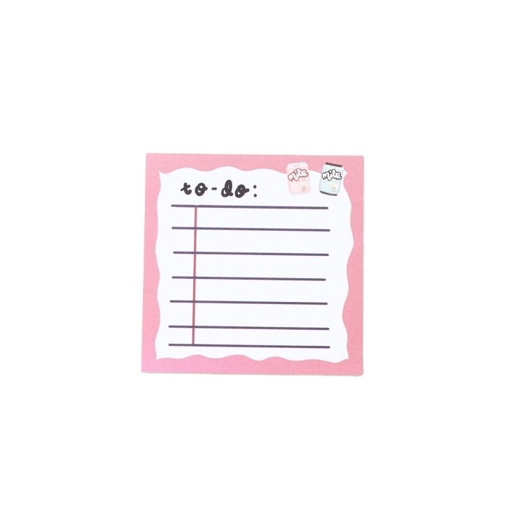 Cute Kawaii Self-adhesive Memo Pad Sticky Notes Set Pad Stationery Supplies Sticky Notes Manufacturer