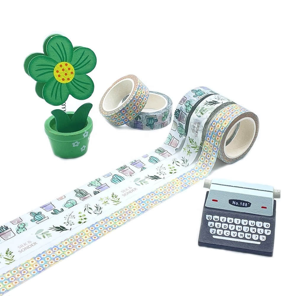 Washi Tape Set Custom Wholesale Manufacturer Make Printed Cute kawaii Washi Masking Paper Custom philippines Washi Tape Set