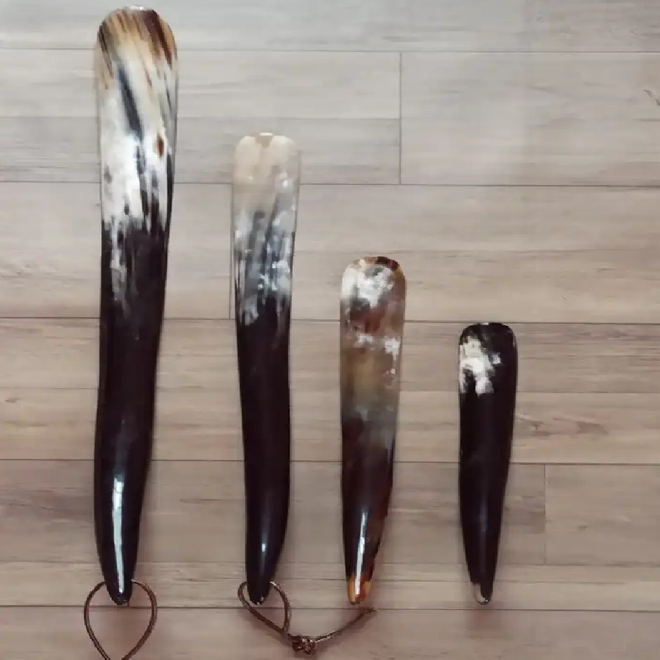 New Hot Selling Variety Sizes Buffalo Horn Shoehorn Shoe Helper Short Shoe Horn from India by Crafts Calling