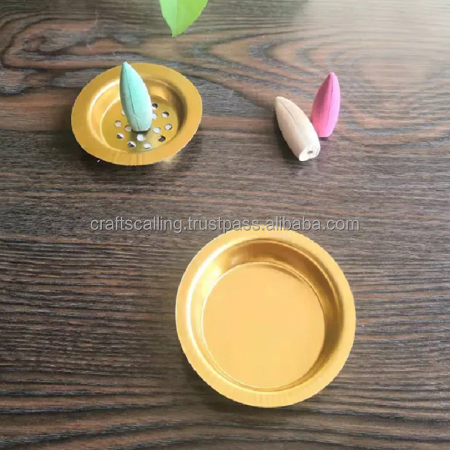 Elegant  incense holder incense burner accessories lid part brass bowl incense burner from indian manufacturer