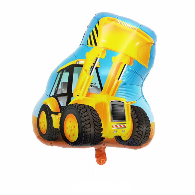 Safety Crane Model Inflatable Balloon Toy Four-Wheeled Car Mylar Balloon For Kids