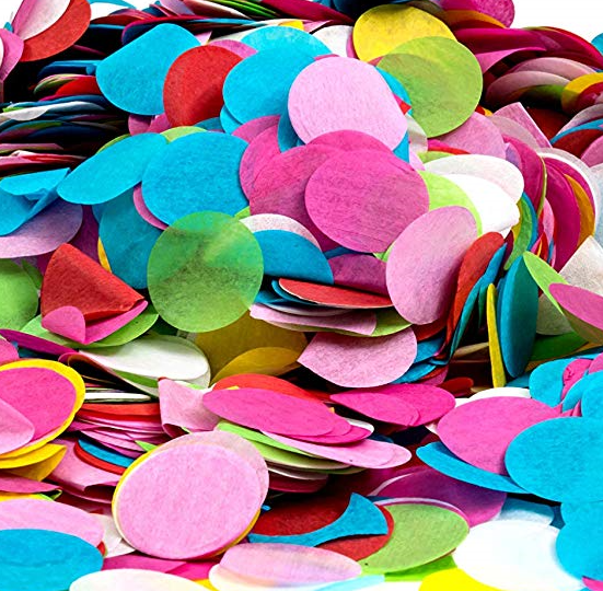 Factory Supply Biodegradable Confetti Bulk Wedding Party Multicolor   Paper Confetti  Popper