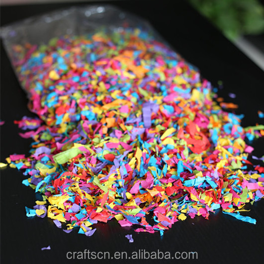 Chinese factory hand cut confetti of flame retardant paper