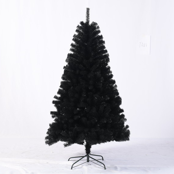 7ft Black Christmas Tree 2022 Christmas Carnival Christmas Decoration Tree