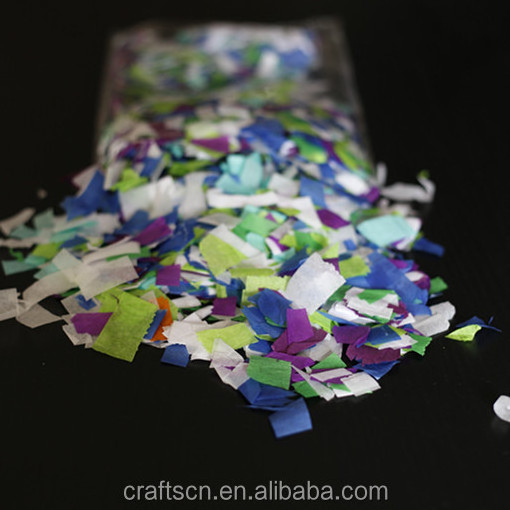 Chinese factory hand cut confetti of flame retardant paper