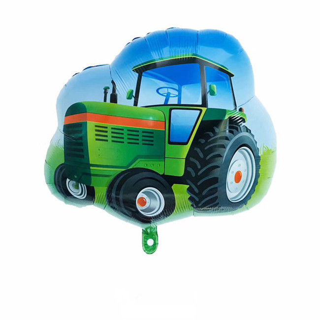 Safety Crane Model Inflatable Balloon Toy Four-Wheeled Car Mylar Balloon For Kids