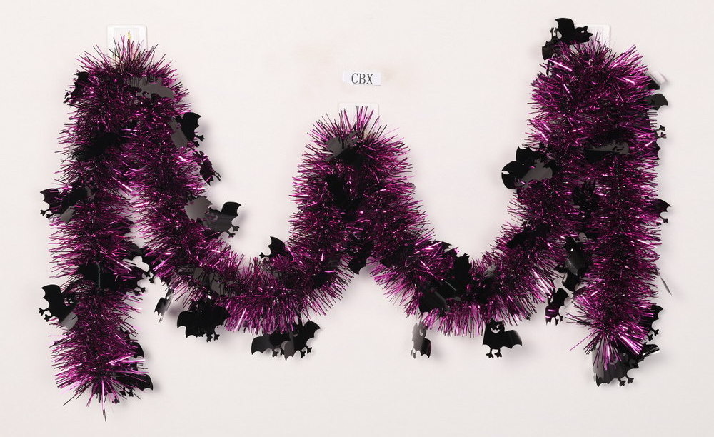 2022 Halloween Carnival Party Spooky Bat Tinsel Garland Decoration Supplies