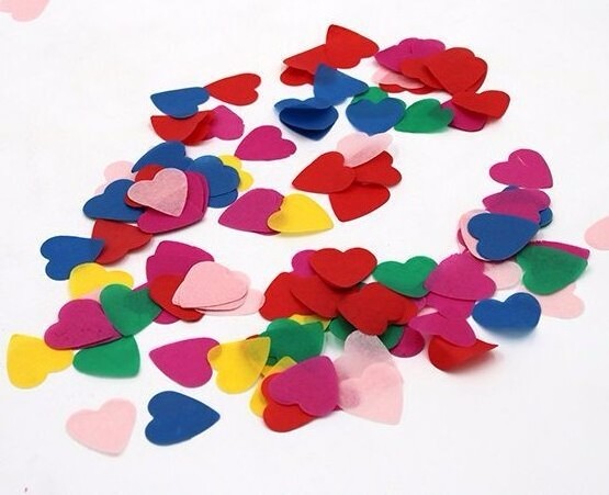 Biodegradable Bulk Cheer Sweet Heart Confetti New Design Wedding Confession Birthday party Supplies Cute Tissue Paper Confetti