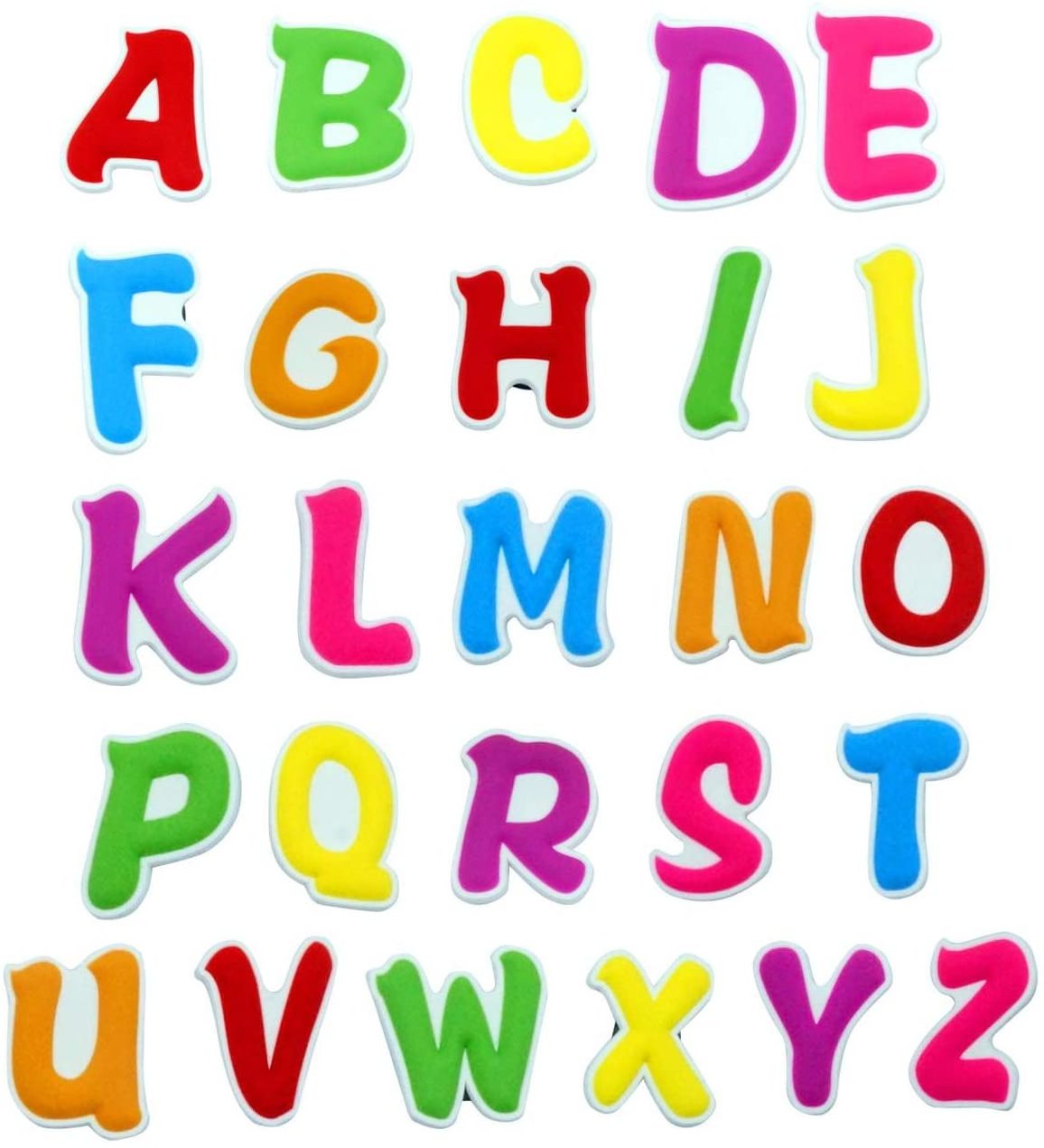 Cute Alphabet Abc Fridge Magnet Silicone Magnets Magnetic Letters For Educational Kids In Fun Stickers