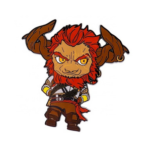 Factory Custom Lapel Pins Funny Animal Bull Demon King Anime Metal Badge cartoon character Hard Enamel Pin