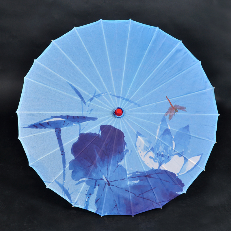 Chinese traditional handmade parasol folded oil paper umbrellas with photo print paper parasol wedding