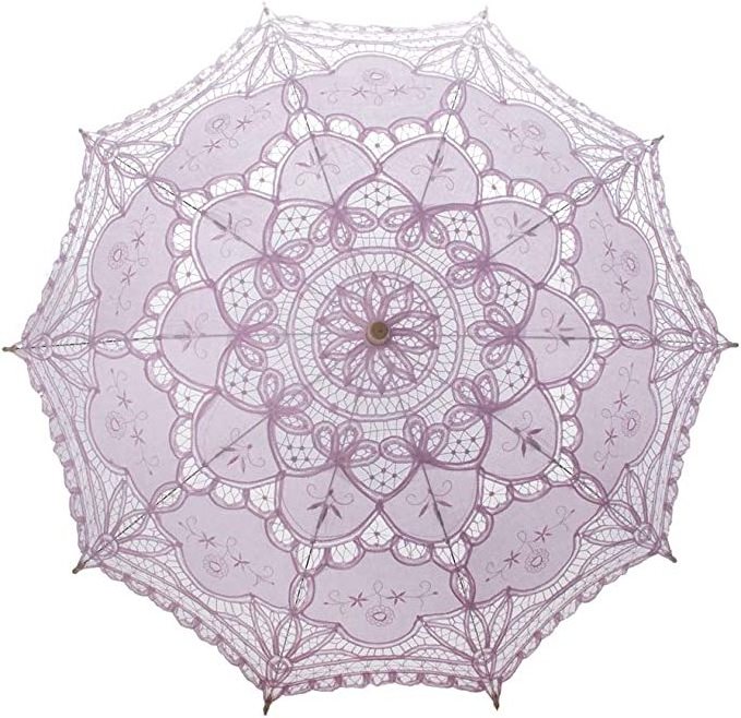 bridal    Victorian Party Gifts Baby Shower Handmade Favor Wedding Decoration Lace Umbrella Batten burg Lace Parasol Umbrella