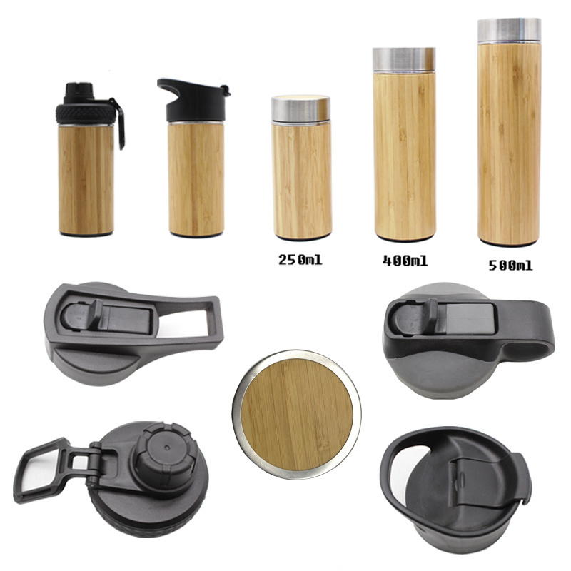 wholesale   stainless steel vacuum insulated bamboo coffee mug travel mug stainless steel water bottle vacuum insulated