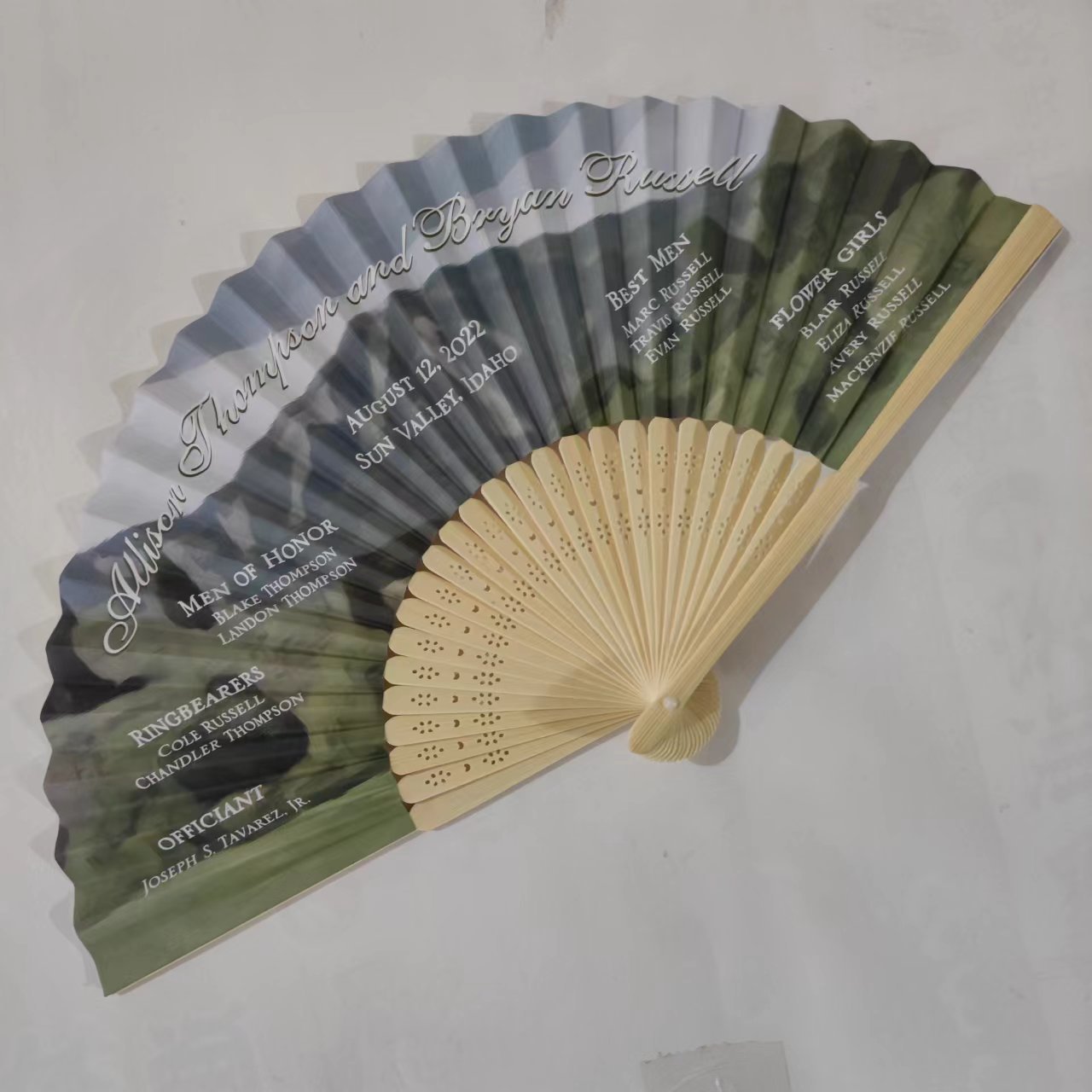 Bamboo manual african bamboo sticks for hand fans custom printing hand fan bamboo crafts