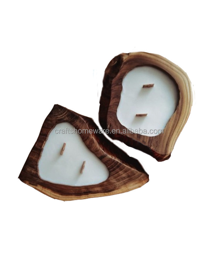 High Quality Natural Coconut Shell Candle With Palm Wax And Soya Wax Cheap Price From Vietnam Coconut Bowl Candles With Scents