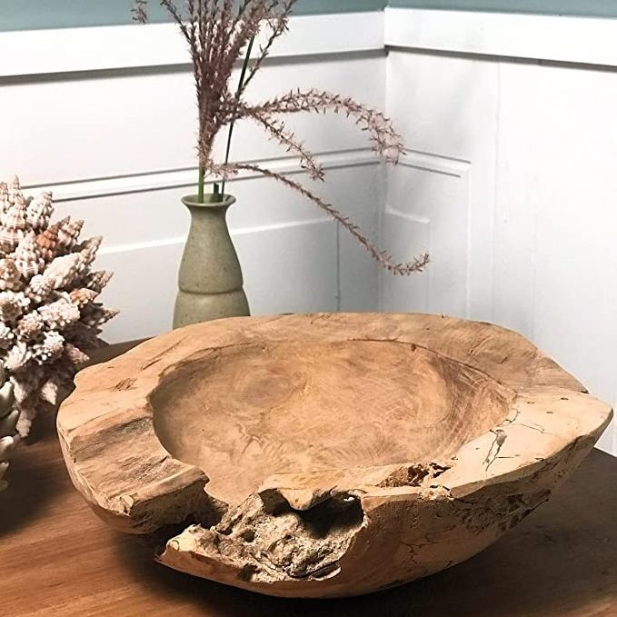 wholesale Luxury Romantic dough bowls  wooden dough bowls for candles   handmade in  wooden dough bowl for decora