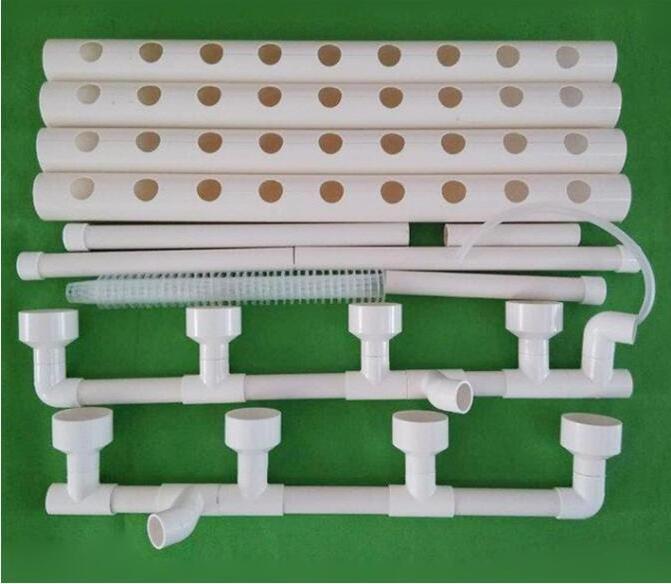 Small Home Hydroponic Garden Greenhouse Smart 108-Hole Veg Planter Kit with 3 Layers 12 PVC Pipes Complete Hydroponics System