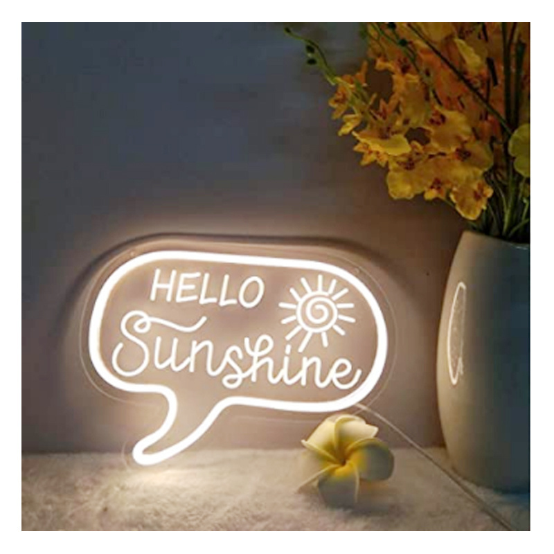 Hello Sunshine LED neon party decoration can be wholesale direct sale high-quality LED neon light