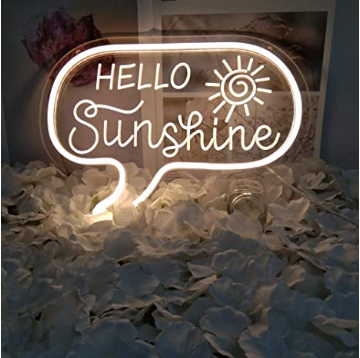 Hello Sunshine LED neon party decoration can be wholesale direct sale high-quality LED neon light