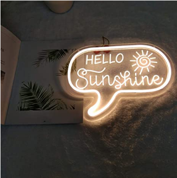 Hello Sunshine LED neon party decoration can be wholesale direct sale high-quality LED neon light