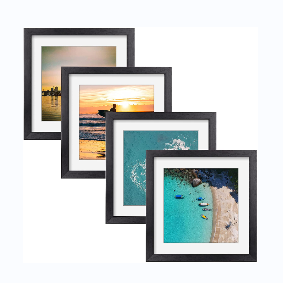 Wholesale 10x10 20x20 in Home Simple Stylish Modern Wooden Black Photo Picture Frame