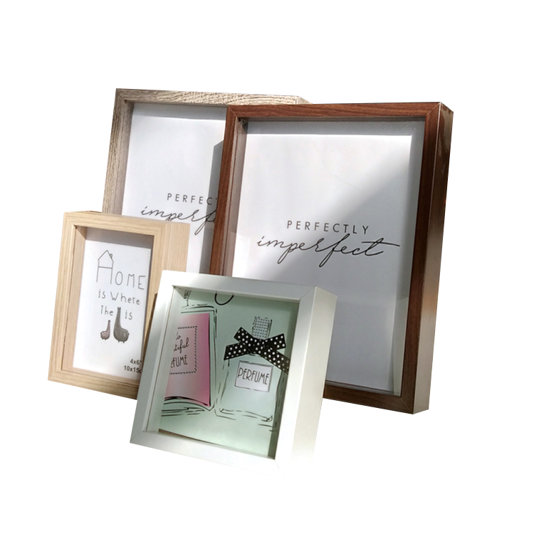 High Quality Custom Picture Photo Frame Wood Shadow Box Picture Frames Wholesale