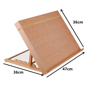 47x36cm Natural Wood A3 4-Position Adjustable Art Drafting Table Artist Drawing Board