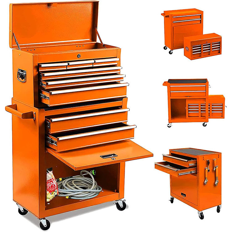 Factory workshop stainless steel Heavy Duty Box Rolling Tool Chest Cabinet Drawers Box Workshop Garage Metal Trolley Cart Hand