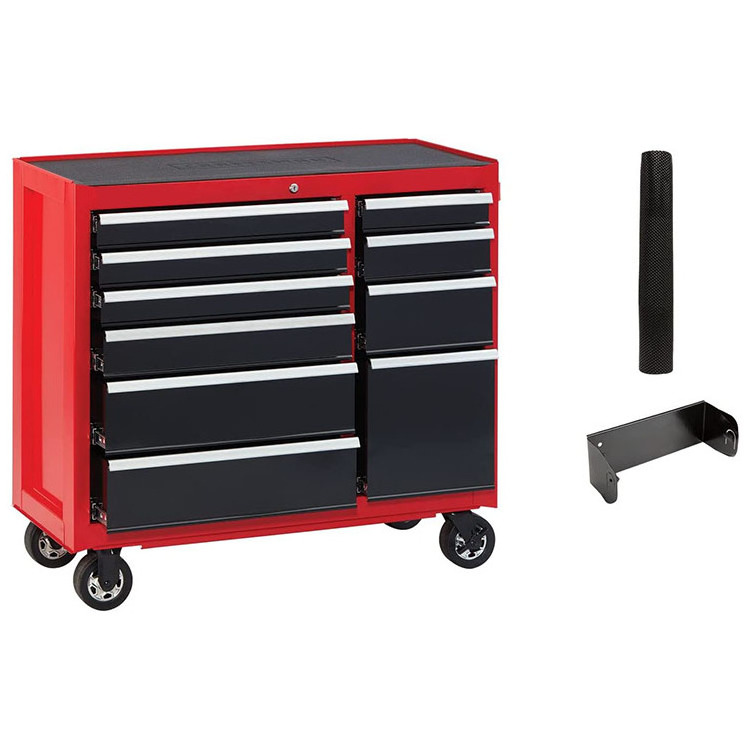 Workshop Garage Factory Steel Mobile Storage Cart Trolley Drawers Rolling Tool Chest Cabinet Professional Heavy Duty Lockable