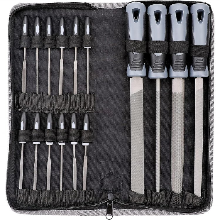 IFIXPRO Durable 4Pcs Metal File and 12Pcs Needle File Most Popular Needle File Set