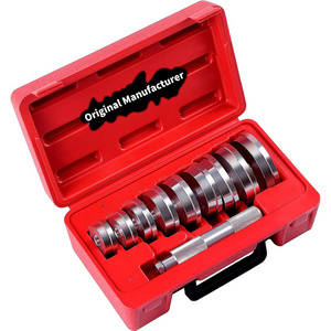 10Pcs Aluminum Bearing Race Seal Bushing Driver Install Set 9 Discs Repair Auto Tool Set KIT Box