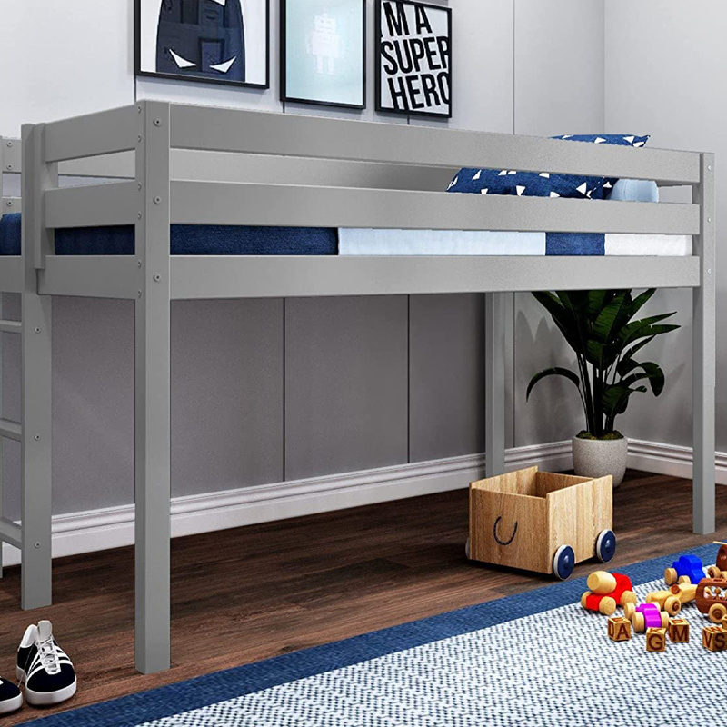 Factory Price Full Size Modern Simple Design Children Loft Bed